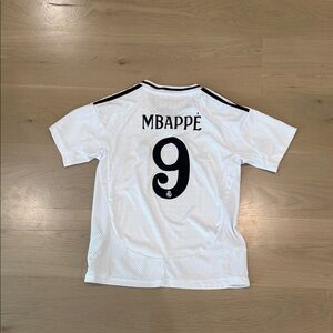 adidas White and Black Kids Jersey